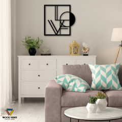 Imagem do Quadro Love Abstrato