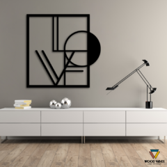 Quadro Love Abstrato