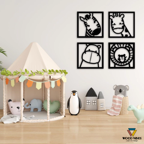 Quarteto de quadrinhos Safari