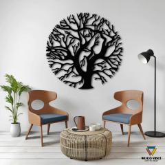 Painel Árvore Circular - Loja de Painéis Decorativos | Wood Vibes Laser Art Design