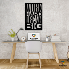 Quadro Work Hard Dream Big - comprar online