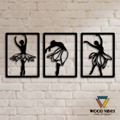 Imagem do Trio de painéis Bailarina