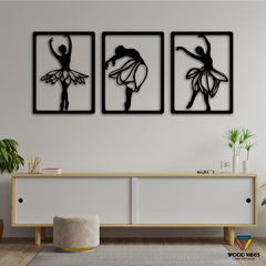 Trio de painéis Bailarina - loja online