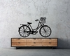 Bicicleta com cesto em MDF