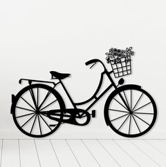 Bicicleta com cesto em MDF - comprar online