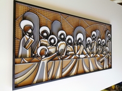 Painel Santa Ceia em Camadas Pintadas - comprar online
