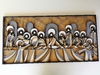 Painel Santa Ceia em Camadas Pintadas