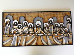 Painel Santa Ceia em Camadas Pintadas