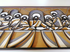 Painel Santa Ceia em Camadas Pintadas - Loja de Painéis Decorativos | Wood Vibes Laser Art Design