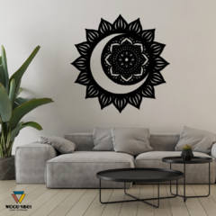 Painel Mandala Sol e Lua