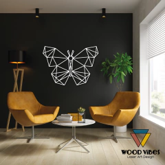 Painel Borboleta Geométrica em MDF 6mm - comprar online