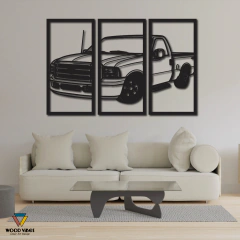 Trio de painéis Caminhonete F 250