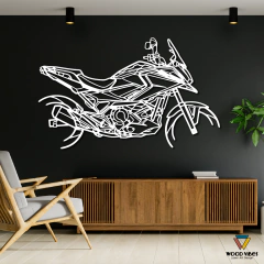 Painel Moto NC 750 X - Loja de Painéis Decorativos | Wood Vibes Laser Art Design