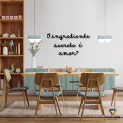 Frase O ingrediente secreto é amor na internet