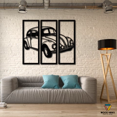Trio de painéis Carro Fusca na internet