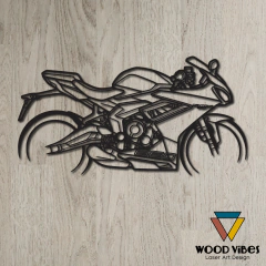Painel Moto Daytona 660 - Loja de Painéis Decorativos | Wood Vibes Laser Art Design
