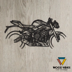 Painel Moto Triumph Street triple 765 rs - Loja de Painéis Decorativos | Wood Vibes Laser Art Design