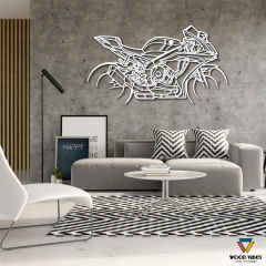 Painel Moto YZF - R1 - Loja de Painéis Decorativos | Wood Vibes Laser Art Design