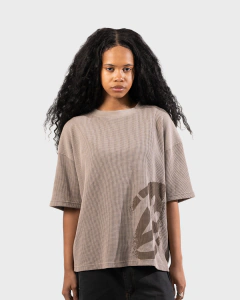 <3 WAFFLE TEE (vison)