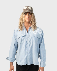 <3 LONGSLEEVE SHIRT (celeste) - PRE-VENTA (entrega a partir del 19/10)