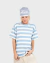 SHK STRIPES TEE (celeste) - tienda online