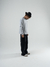 GRAY DOUBLE LAYER TEE - comprar online