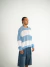 THE STRIPES KNIT (celeste) en internet