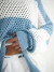 Imagen de THE STRIPES KNIT (celeste)