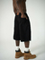 BLACK DENIM JORT