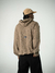 STRIPED HOOD (marron)