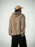 STRIPED HOOD (marron)