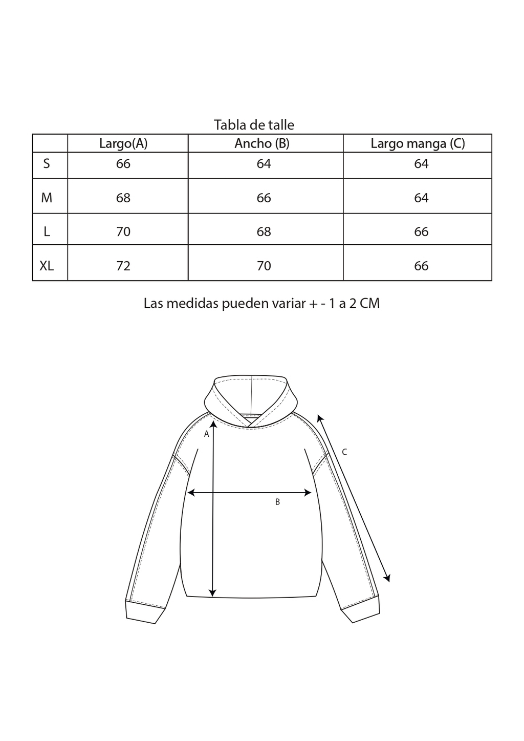 Tabla de talles