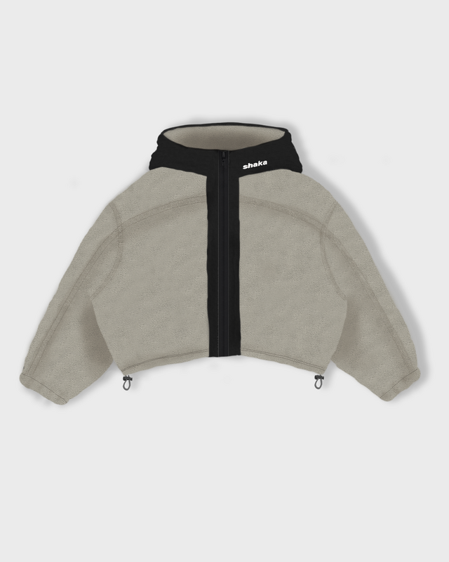 THE FLEECE ZIPPER (beige) thumbnail 2