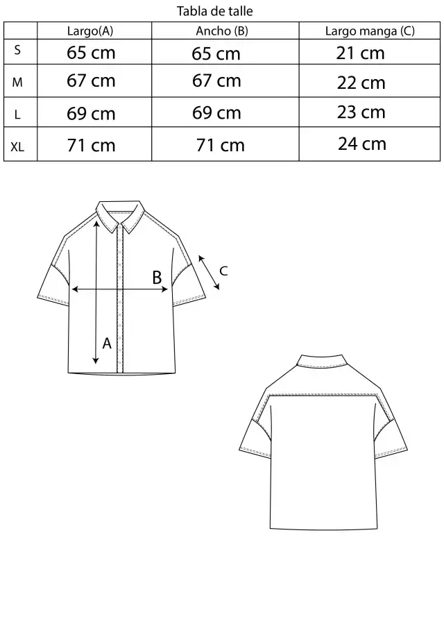 Tabla de talles
