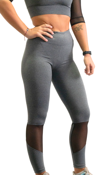 CALZA LARGA PIQUE FRANCIA GRIS