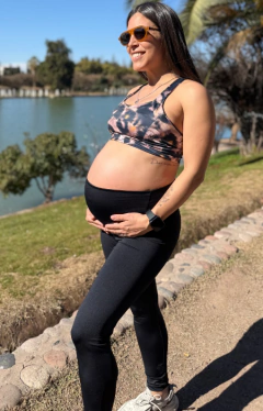 CALZA LARGA MATERNIDAD NEGRA