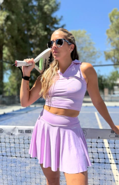 FALDA PANTALÓN PLATO MAGENTA - Cambre