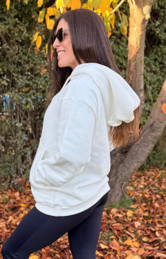 MAXI BUZO CON CAPUCHA FRISADO CRUDO en internet