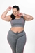 Legging com Viés e Cós Repuxado Plus Size - loja online