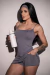 Vestido alcinha com Short - Begônia Poliamida - GT Moda Fitness