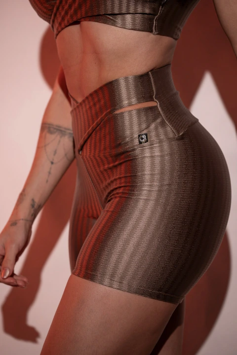 Short Transpassado - 3D Ikat Poliamida