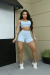 Short Sobreposto Suplex de Poliéster - GT Moda Fitness