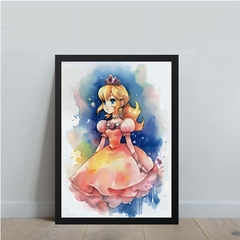 Imagem do KIT 6 QUADROS SUPER MARIO AQUARELA