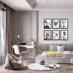 KIT 6 QUADROS TEEN - comprar online