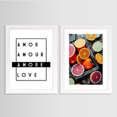 2 QUADROS FRUTAS CÍTRICAS - comprar online