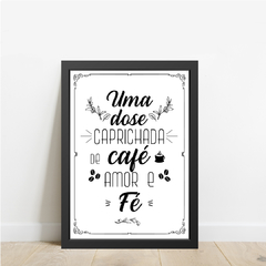 QUADRO CAFÉ AMOR E FÉ - comprar online
