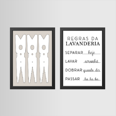 2 QUADROS LAVANDERIA