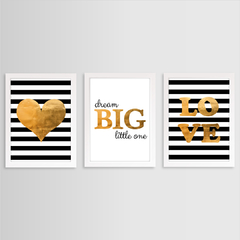 KIT 3 QUADROS DREAM BIG - comprar online
