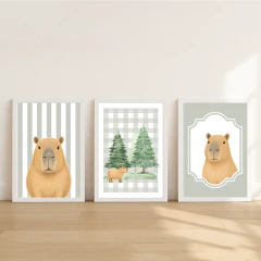 KIT 3 QUADROS CAPIVARA na internet