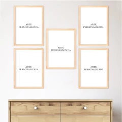 KIT 5 QUADROS PERSONALIZADO - La Artes Quadros e Decor